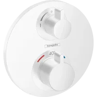 Термостат для душу HANSGROHE ECOSTAT S 15758700, білий матовий