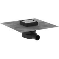 Точковий злив із решіткою та монтажним комплектом HANSGROHE RAINDRAIN POINT 56247800, нержавіюча сталь