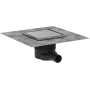 Точковий злив із решіткою та монтажним комплектом HANSGROHE RAINDRAIN BRILLIANCE 56251800, нержавіюча сталь