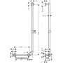 Штанга для душу правобічна HANSGROHE UNICA 26404400, білий