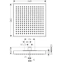 Верхній душ 240/240 1jet AXOR SHOWER SOLUTIONS 10924000, стельовий монтаж