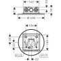 Верхній душ 250 1jet AXOR SHOWER SOLUTIONS 35287000, стельовий монтаж