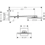 Верхній душ 250 2jet AXOR SHOWER SOLUTIONS 35296000, з тримачем