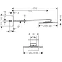 Верхній душ 250/250 1jet AXOR SHOWER SOLUTIONS 35306000, з тримачем