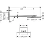 Верхній душ 250/250 2jet AXOR SHOWER SOLUTIONS 35310000, з тримачем