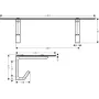 Полиця для рушників AXOR UNIVERSAL SOFTSQUARE 42842000