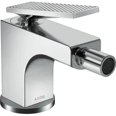 Змішувач для біде AXOR CITTERIO 39201000, змішувач одноважільний, з важільною рукояткою, з донним клапаном - з текстурою