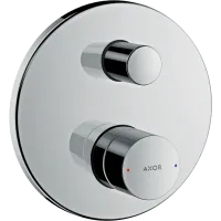 Змішувач для ванни AXOR UNO 45407000, одноважільний, прихованого монтажу, з рукояткою zero, з вбудованою захисною комбінацією EN1717