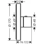 Термостат HighFlow AXOR SHOWER SELECT 36721000, прихованого монтажу, круглий