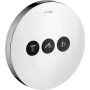 Вентиль для 3 споживачів AXOR SHOWER SELECT 36727000, круглий, СМ
