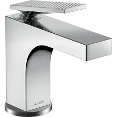Змішувач для раковини AXOR CITTERIO 39001000, змішувач змішувач, 90 з важільною рукояткою, для гостьової раковини, з донним клапаном - з текстурою