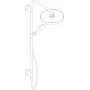 Showerpipe 280 1jet AXOR ONE 48790000, прихованого монтажу
