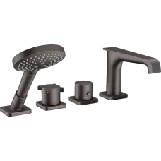 Термостат на край ванни AXOR CITTERIO E 36411340, на 4 отвори, чорний