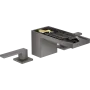 Змішувач для раковини AXOR MYEDITION 47052340, на 3 отвори, 70, з донним клапаном Push-Open, з алмазним огранюванням, чорний