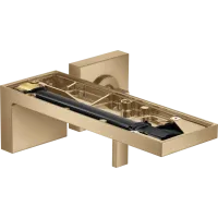 Змішувач для раковини AXOR MYEDITION 47052140, на 3 отвори, 70, з донним клапаном Push-Open, з алмазним огранюванням, бронза