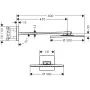 Верхній душ 300 2jet AXOR SHOWER SOLUTIONS 35303140, з тримачем, бронза