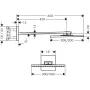 Верхній душ 300/300 2jet AXOR SHOWER SOLUTIONS 35318820, з тримачем, нікель
