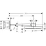 Верхній душ 280 2jet з тримачем AXOR ONE 48492700, білий