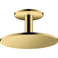 Верхній душ 300 2jet AXOR SHOWER SOLUTIONS 35304990, зі стельовим під'єднанням, золото