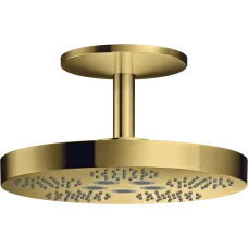 Верхній душ 280 2jet зі стельовим під'єднанням AXOR ONE 48494990, золото