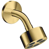 Верхній душ 75 1jet EcoSmart з тримачем AXOR ONE 48490990, золото