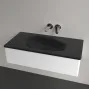 Умивальник накладний VILLEROY & BOCH ANTAO 4A76A3R7, 100x50см, без переливу, без отвору під змішувач, Ceramic Plus, чорний матовий