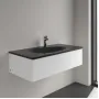 Умивальник накладний VILLEROY & BOCH ANTAO 4A76ABR7, 100x50см, з прихованим переливом, з отвором під змішувач, Ceramic Plus, чорний матовий