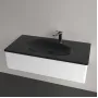 Умивальник накладний VILLEROY & BOCH ANTAO 4A76ABR7, 100x50см, з прихованим переливом, з отвором під змішувач, Ceramic Plus, чорний матовий