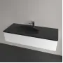 Умивальник накладний VILLEROY & BOCH ANTAO 4A77LBR7, 120x50см, з прихованим переливом, з отвором під змішувач, Ceramic Plus, чорний матовий