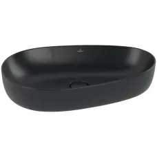 Умивальник на стільницю VILLEROY & BOCH ANTAO 4A7465R7, 65x40см, Ceramic Plus, чорний матовий