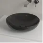 Умивальник на стільницю VILLEROY & BOCH LOOP &amp; FRIENDS 4A4601S5, d42, CeramicPlus, чорний матовий