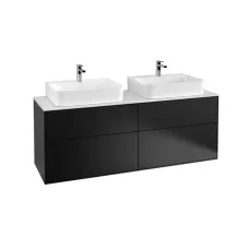 Тумба під дві раковини VILLEROY & BOCH FINION F18100PD, чорний