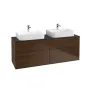 Тумба під дві раковини VILLEROY & BOCH FINION F43100PD, чорний