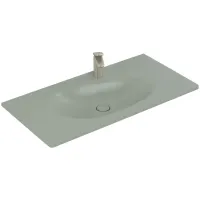 Умивальник накладний VILLEROY & BOCH ANTAO 4A76ABR8, 100x50см, з прихованим переливом, з отвором під змішувач, Ceramic Plus, зелений