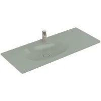 Умивальник накладний VILLEROY & BOCH ANTAO 4A77LBR8, 120x50см, з прихованим переливом, з отвором під змішувач, Ceramic Plus, зелений