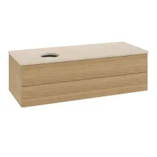 Тумба під умивальник VILLEROY & BOCH ANTAO L22113HN, 120x50x36 см, з підсвічуванням, 2 шухляди, дуб