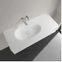 Умивальник накладний VILLEROY & BOCH ANTAO 4A77L3RW, 120x50см, без переливу, без отвору під змішувач, Ceramic Plus, білий матовий