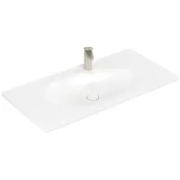 Умивальник накладний VILLEROY & BOCH ANTAO 4A76A2R1, 100x50см, без переливу, з отвором під змішувач, Ceramic Plus, білий глянсовий