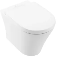 Унітаз VILLEROY & BOCH O.NOVO 4624R0R1, з відкритим змивним краєм з DirectFlush CeramicPlus, білий глянсовий