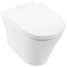 Унітаз VILLEROY & BOCH O.NOVO 4624R0R1, з відкритим змивним краєм з DirectFlush CeramicPlus, білий глянсовий