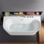 Ванна акрилова VILLEROY & BOCH LOOP & FRIENDS UBA180LOF9CS00V-01, пристінна, 180x80, білий