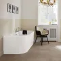Ванна акрилова VILLEROY & BOCH LOOP & FRIENDS UBA180LOF9CS00V-01, пристінна, 180x80, білий