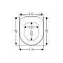 Кришка для унітазу VILLEROY & BOCH ARCHITECTURA 9M83S101, білий