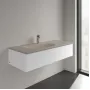 Умивальник накладний VILLEROY & BOCH ANTAO 4A77L2AM, 120x50см, без переливу, з отвором під змішувач, Ceramic Plus, бежевий