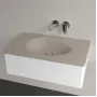 Умивальник накладний VILLEROY & BOCH ANTAO 4A7583AM, 80x50см, без переливу, без отвору під змішувач, Ceramic Plus, бежевий