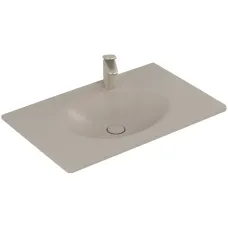 Умивальник накладний VILLEROY & BOCH ANTAO 4A7581AM, 80x50см, без переливу, з отвором під змішувач, Ceramic Plus, бежевий