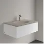 Умивальник накладний VILLEROY & BOCH ANTAO 4A7581AM, 80x50см, без переливу, з отвором під змішувач, Ceramic Plus, бежевий