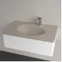 Умивальник накладний VILLEROY & BOCH ANTAO 4A7584AM, 80x50см, з прихованим переливом, з отвором під змішувач, Ceramic Plus, бежевий