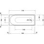 Ванна акрилова DURAVIT D-NEO 700478000000000, 170x70
