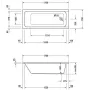 Ванна акрилова DURAVIT D-CODE 700098000000000, 170х70